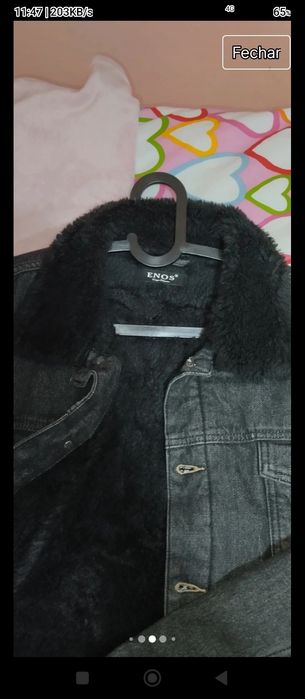 Casaco ganga preto homem