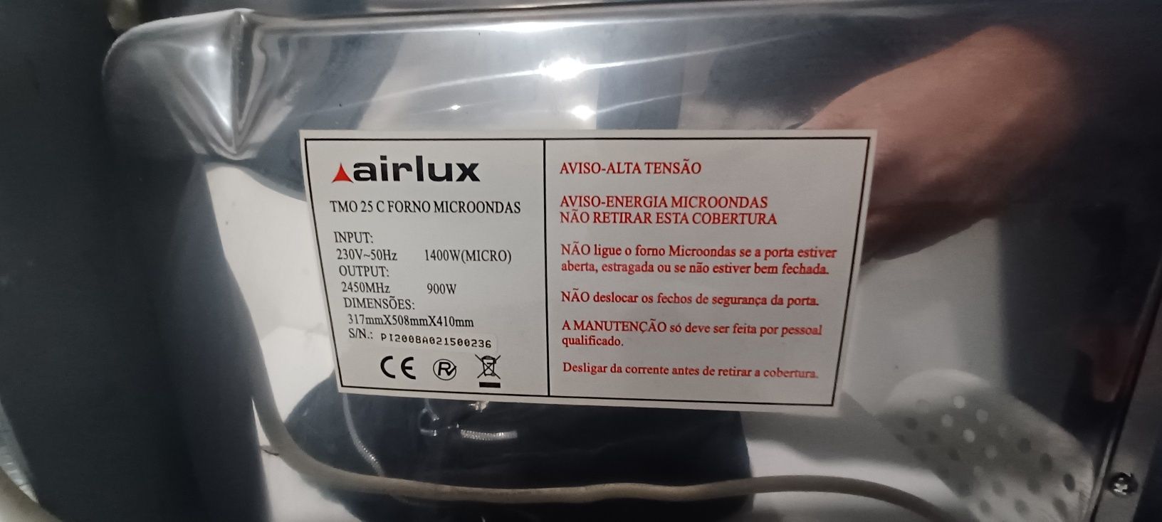 Microondas de embutir Ailux 25lt