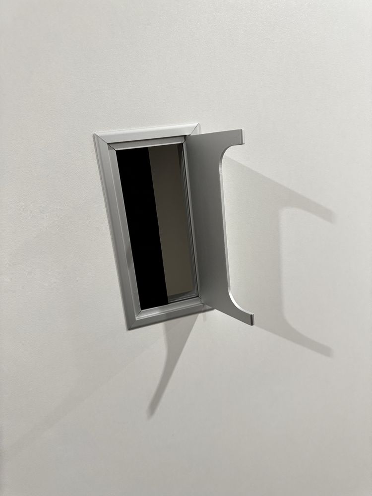 Blat biały biurko 180x90cm 18mm nowy z otworem aluminiowym na kable
