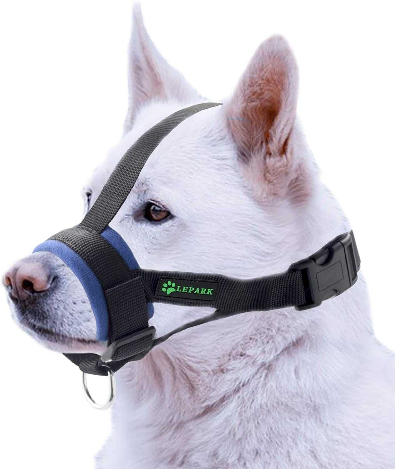 Miękki kaganiec dla psa z nylonu, uniemożliwiający szczekanie XL