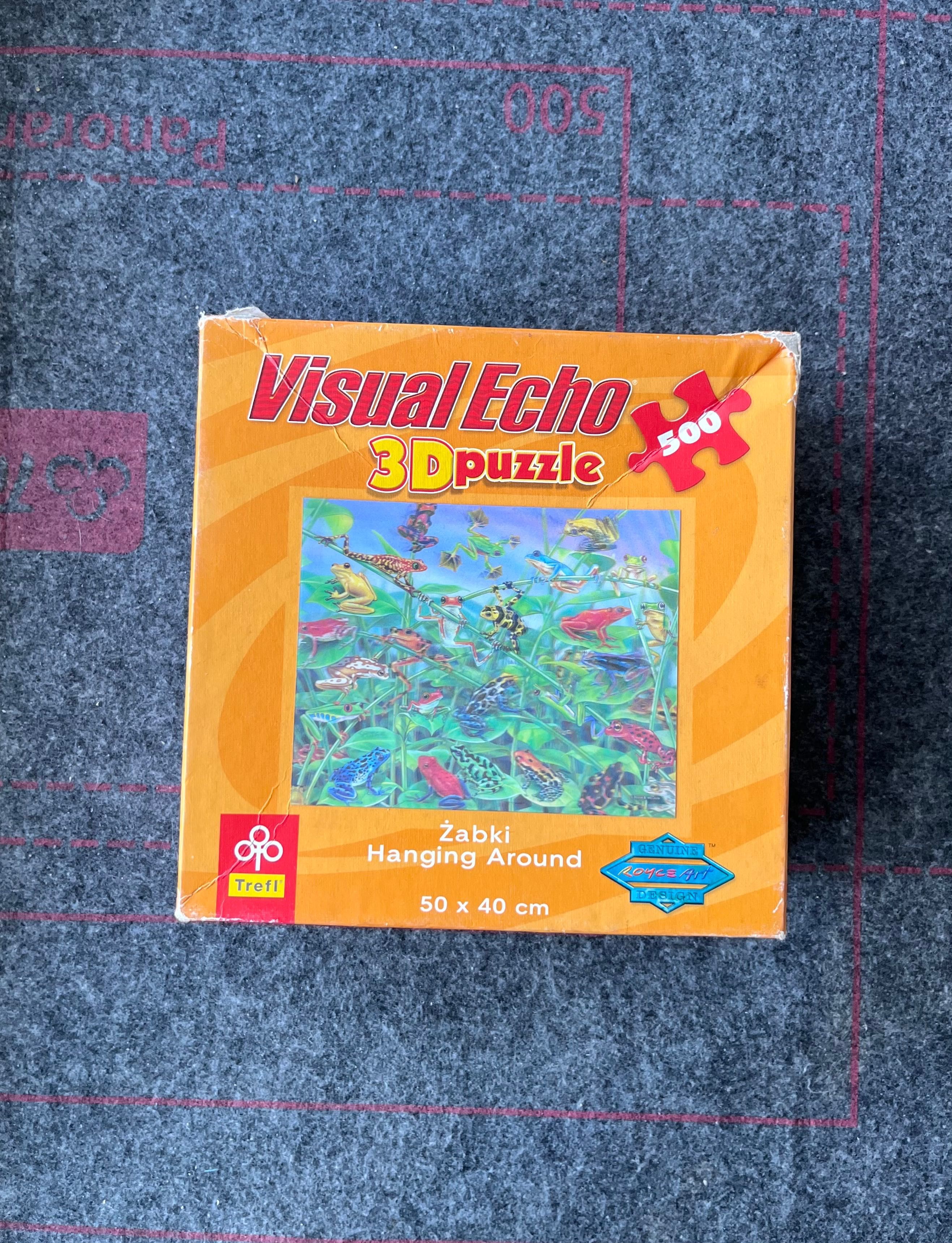 Trefl Visual Echo 3D puzzle 500 elementów brak 1 żaby