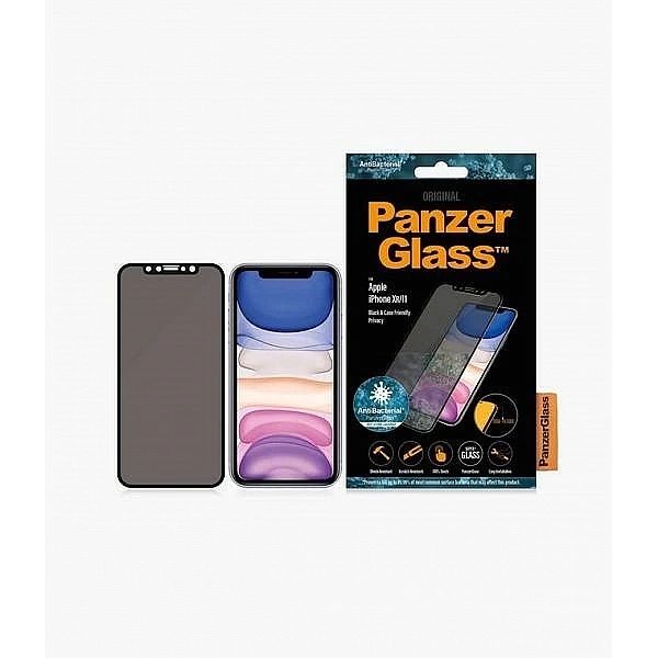 Szkło hartowane PanzerGlass E2E Super+ prywatyzujące na iPhone XR / 11