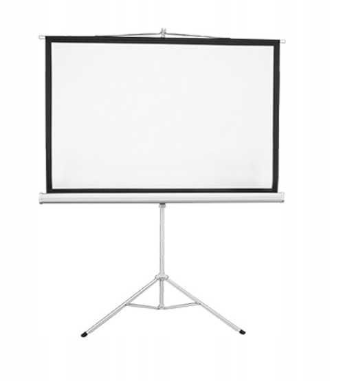 Duży EKRAN PROJEKCYJNY na statywie 200X150cm 112" HDREADY 4K