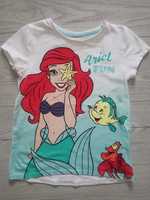 Koszulka 128 syrenka Ariel dla dziewczynki z krótkim rękawem