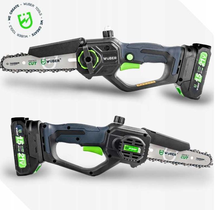 Piła łańcuchowa gałęziówka akumulatorowa 2aku marki WUBER (OKAZJA)