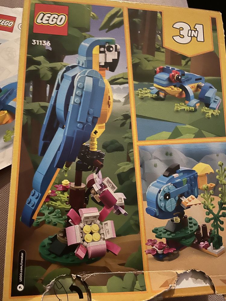 LEGO Creator 3w1 Egzotyczna, różowa papuga