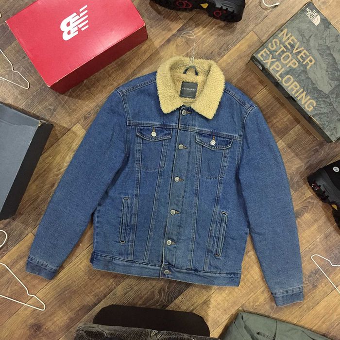 Джинсовая куртка с мехом зимняя джинсовка levis trucker jacket шерпа