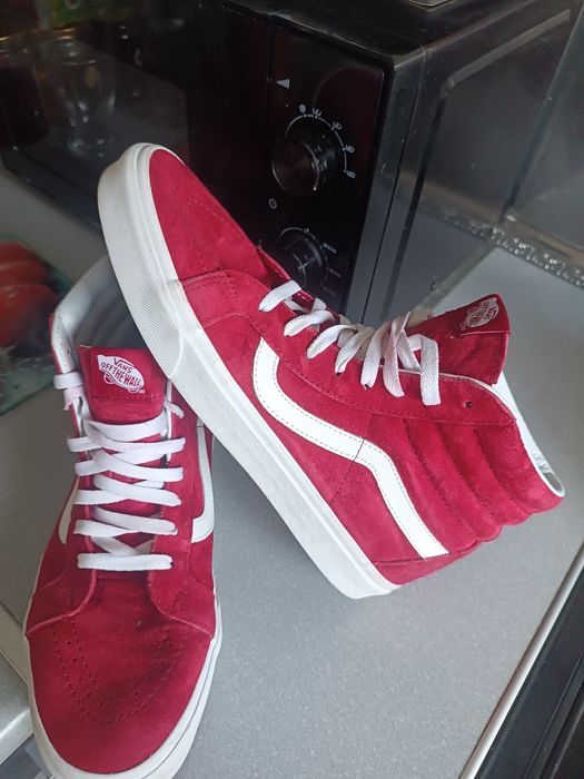 Buty męskie Vans za kostkę - bordo- 44.Stan bdb