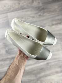 Crocs iconic comfort балетки w7 37 размер женские белые оригинал