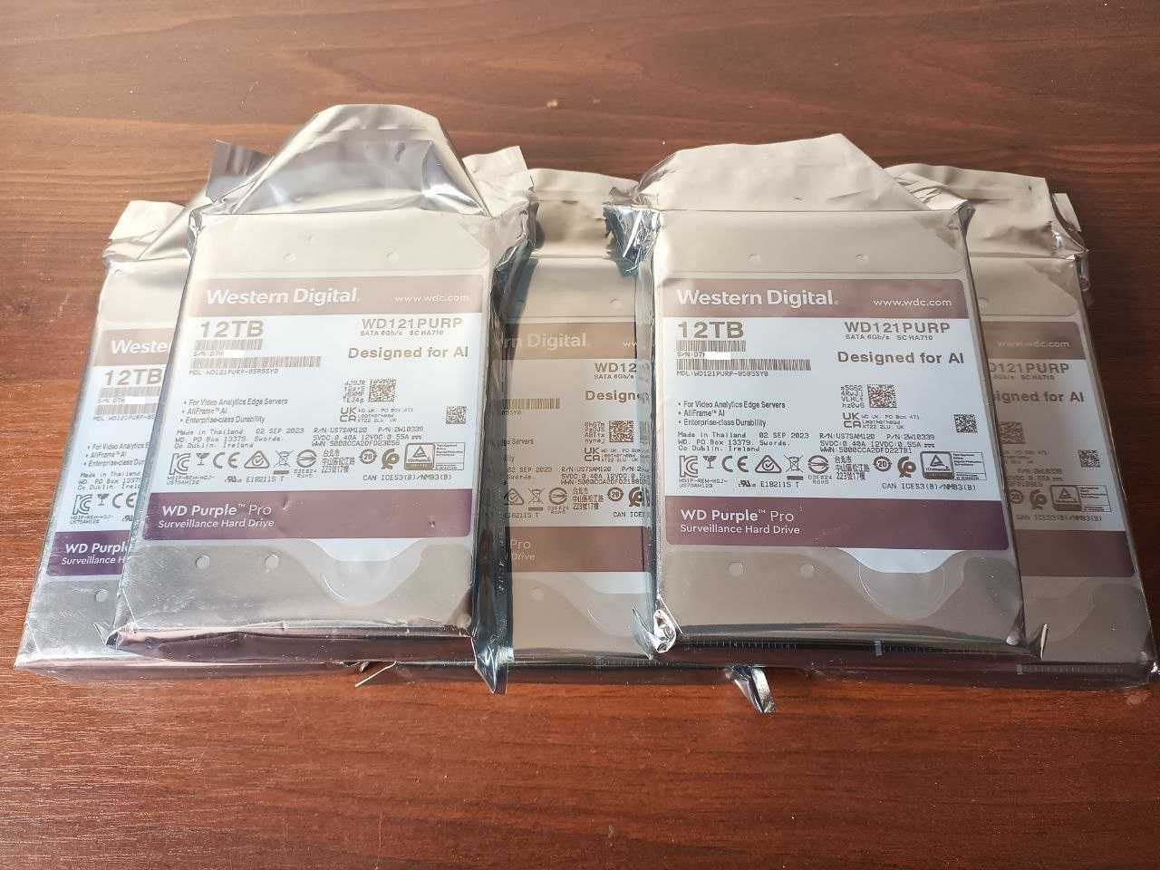 WD Purple Pro 12TB Нові Жорсткі диски з РОЗШИРЕНОЮ ГАРАНТІЄЮ до11.2028