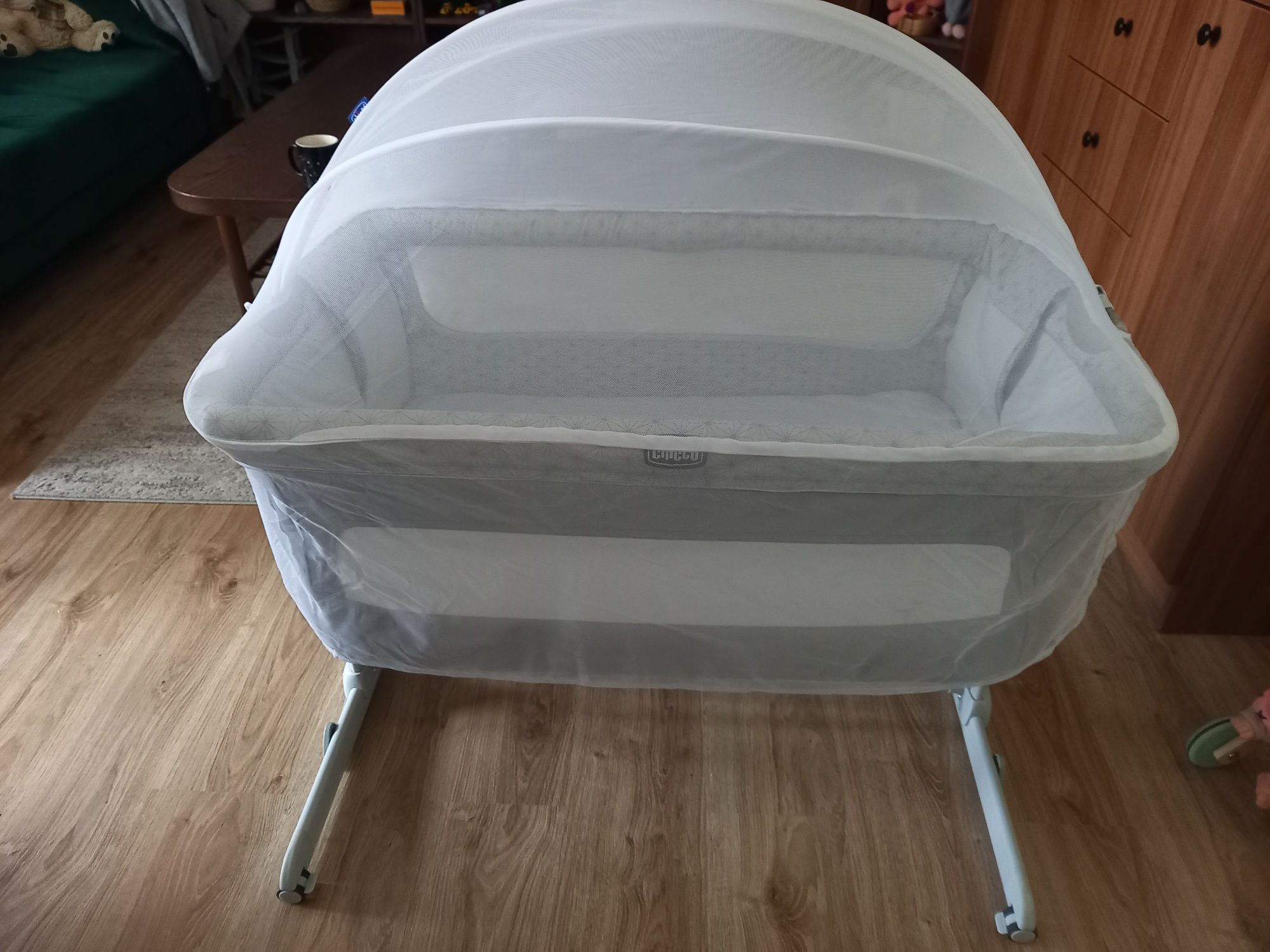 Chicco next2me dream + moskitiera i mata oddychająca