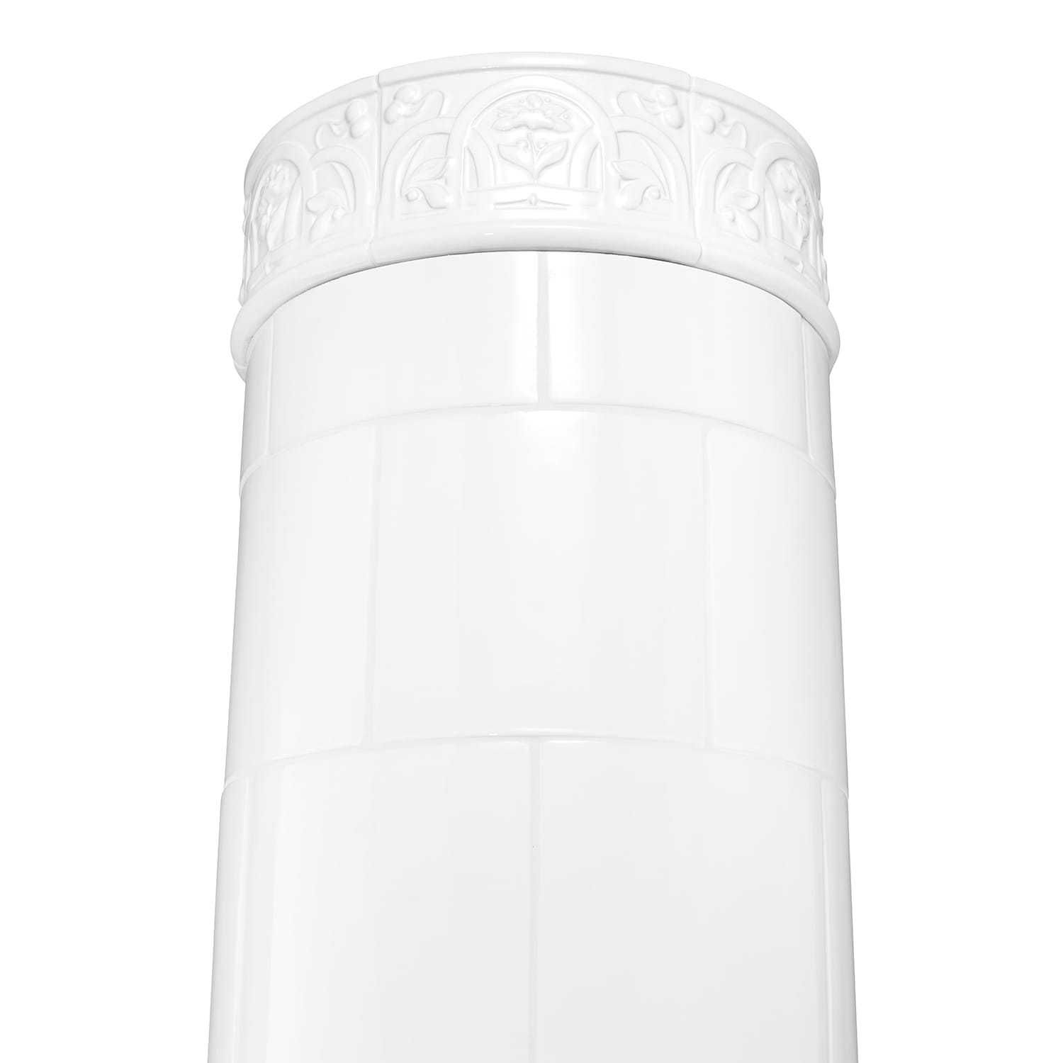 Piec kominek kaflowy okrągły ceramiczny obudowa kominkowa PIREUS
