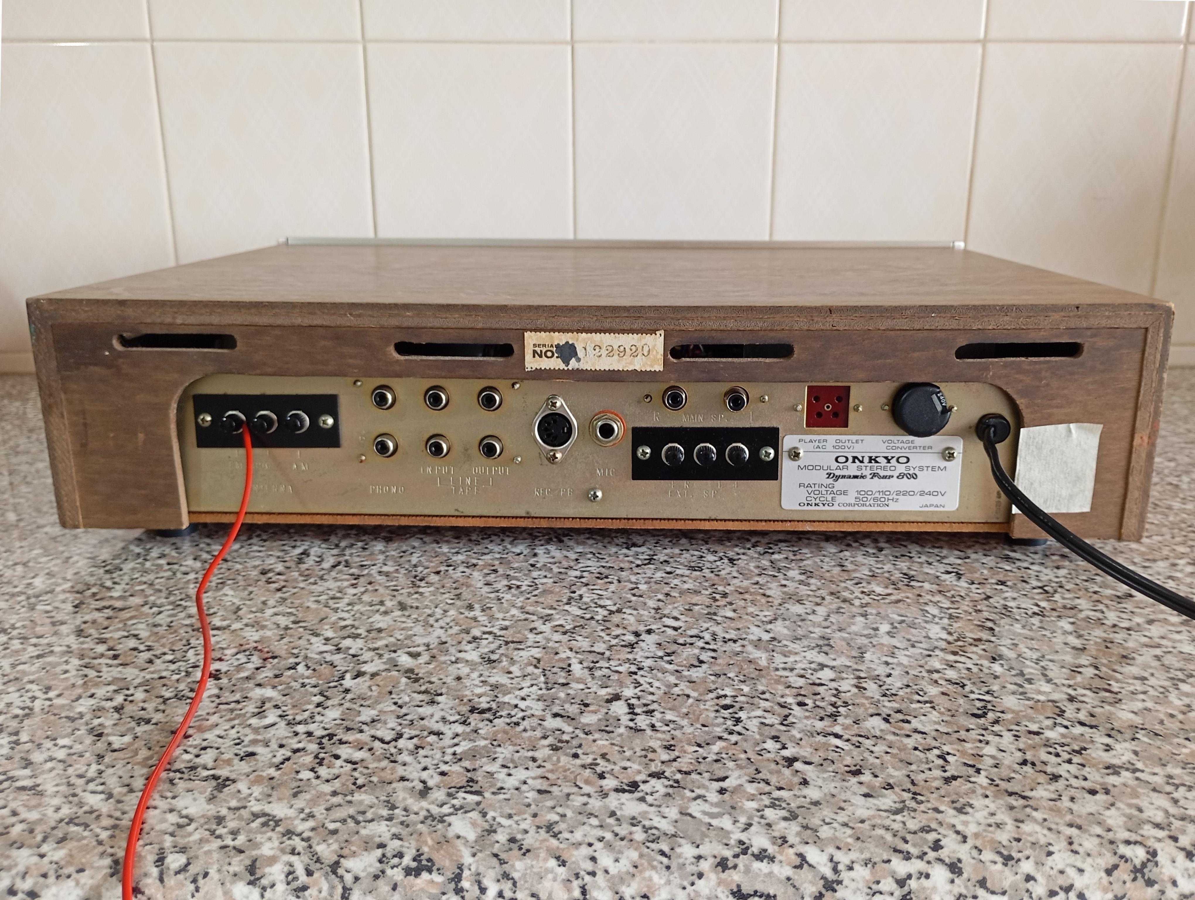 Onkyo DF-800, Receiver + Gira-Discos em estado muito aceitável