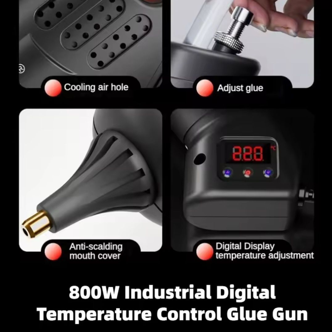 Pistola  cola quente 800w NOVA(profissional)