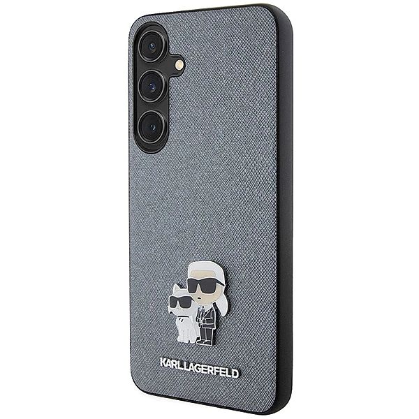 Etui Karl Lagerfeld Saffiano Karl&Choupette Metal Pin na Samsung Galax