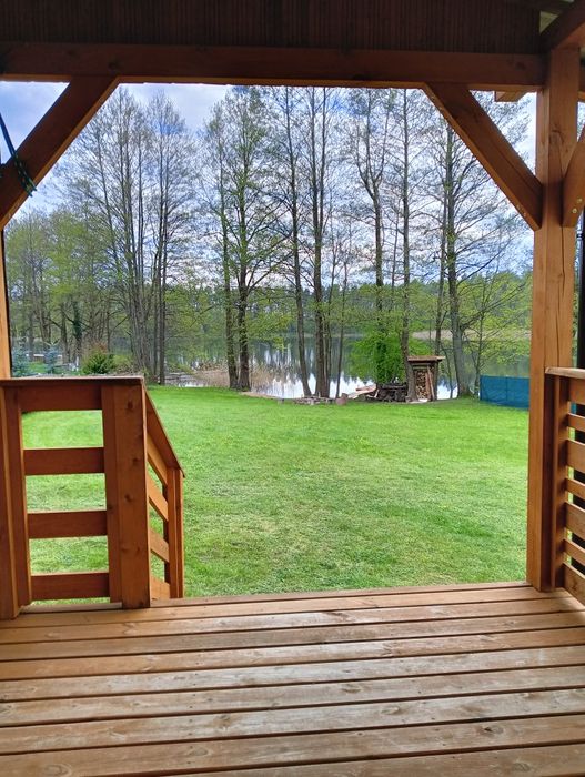 Domek holenderski na Mazurach z własną linią brzegową