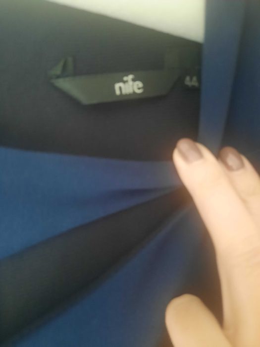 NIFE Sukienka midi  - granat 44 XXL