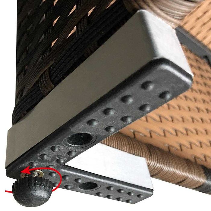 Zestaw mebli ogrodowych  technorattan siwo szary  S1 darmowy kurier