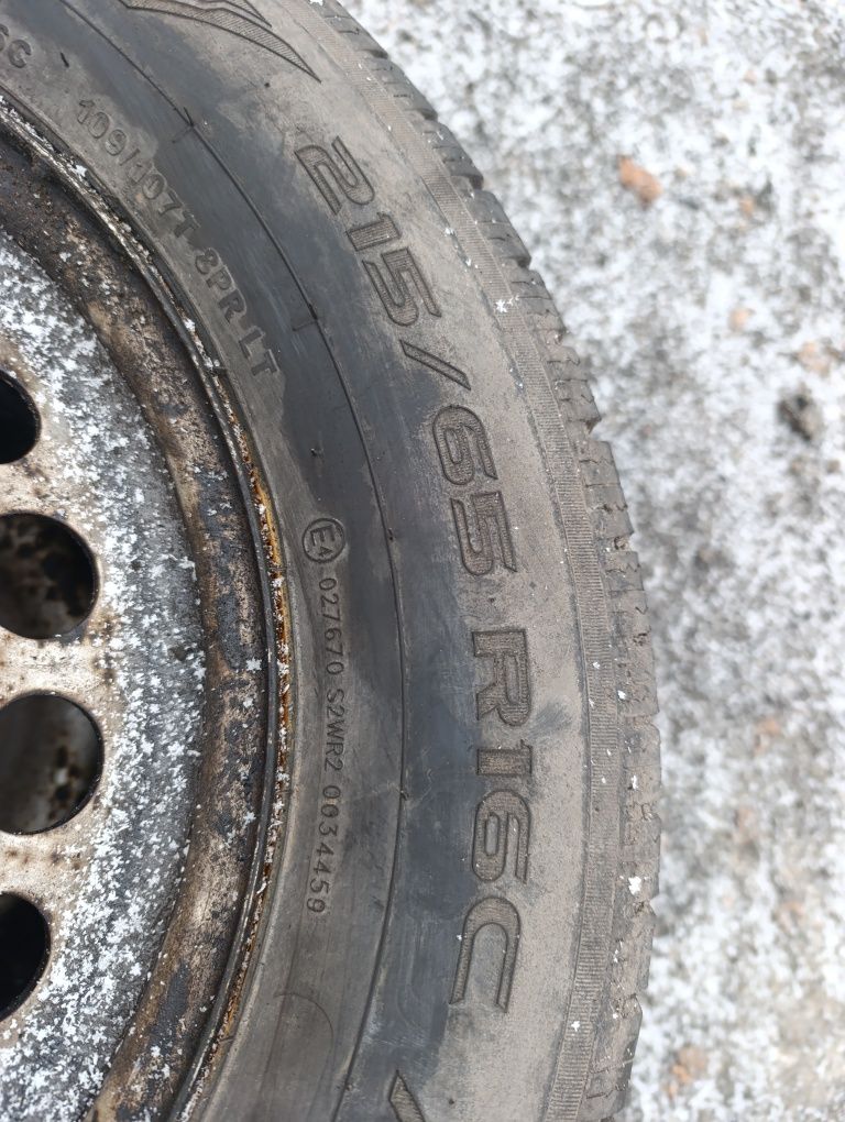 Koła 5x 120 opony 215/65/16C Zimowe 2022rok 9mm