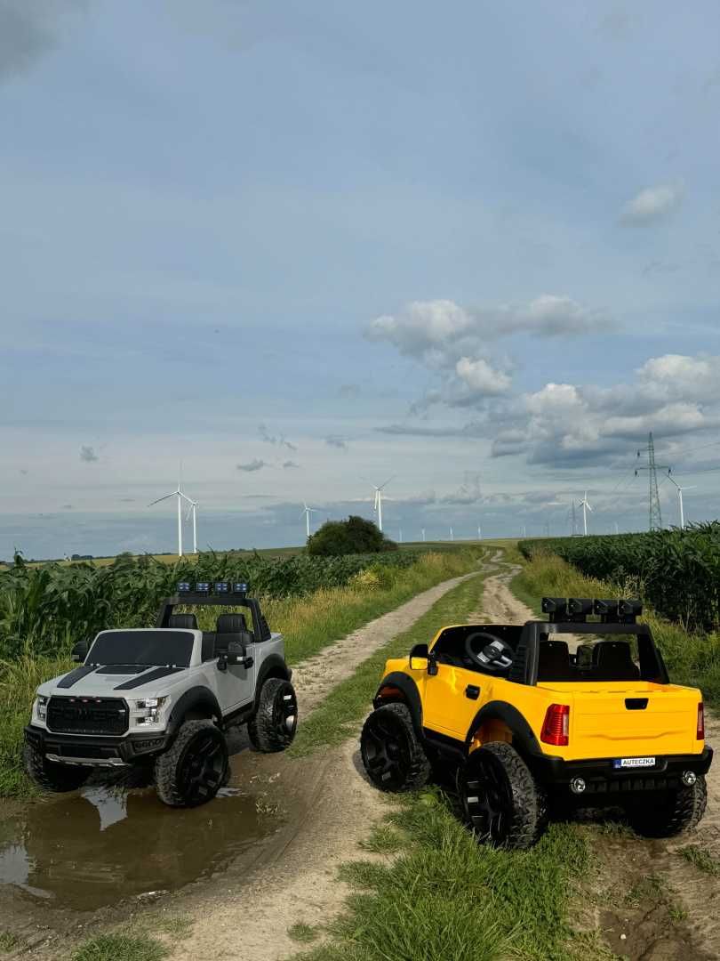 JEEP RAPTOR F150 4x4 auto na akumulator 12Ah PILOT KOŁA EVA SKÓRA