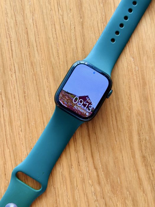 Apple Watch 7 41mm zielony, 2 paski, pudełko, Kraków