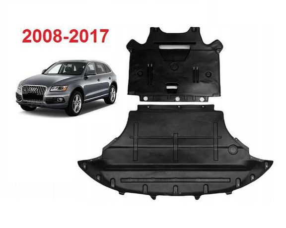 Защита картера двигателя коробки  КПП днища  Audi Q5  (8R)  2008-2017