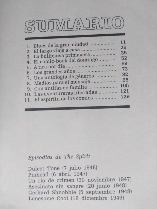 ESPIRITU DE LOS COMICS - BDs de Will Eisner - Textos de Javier Coma
