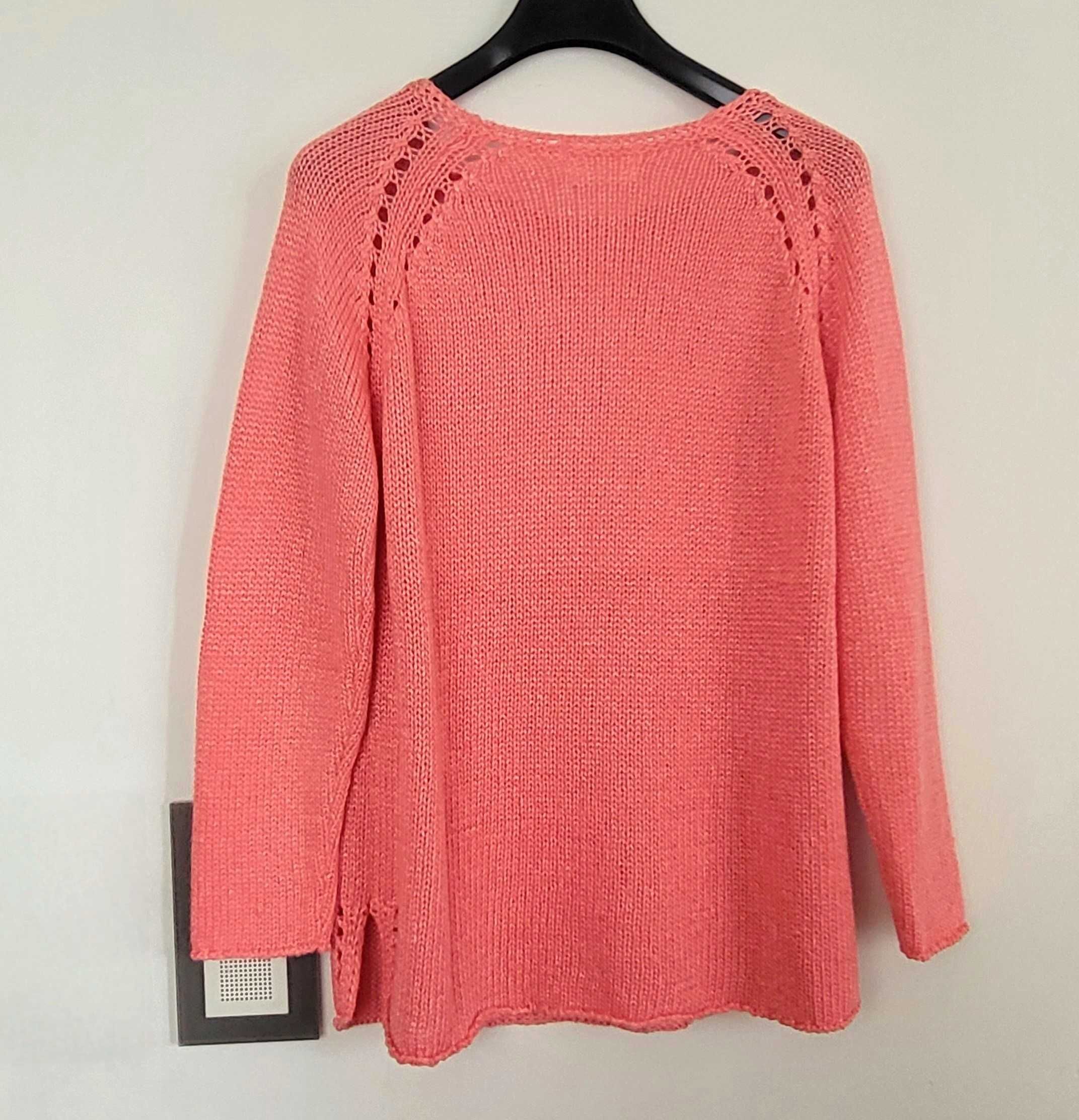 Zara śliczny sweter dla dziewczynki ażurowy wzór 13-14 lat/ 146-152 cm