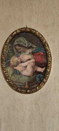 Obraz Maryja karmiąca Dzieciątko