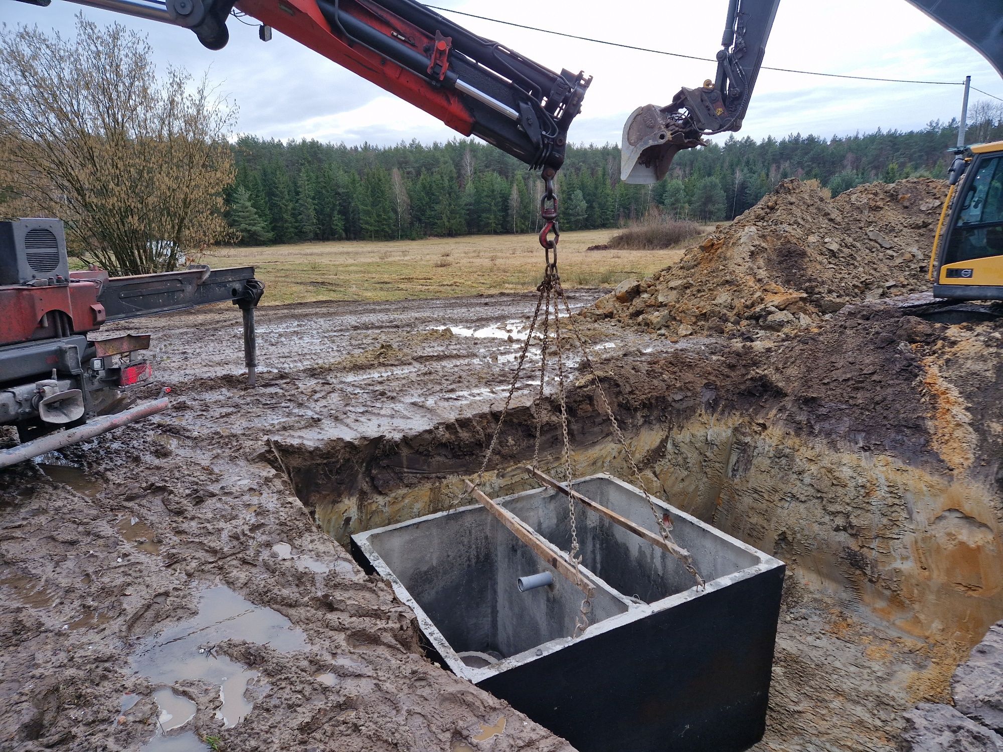 Szambo betonowe dwukomorowe Zbiornik betonowy dwukomorowy Szczelny 10m