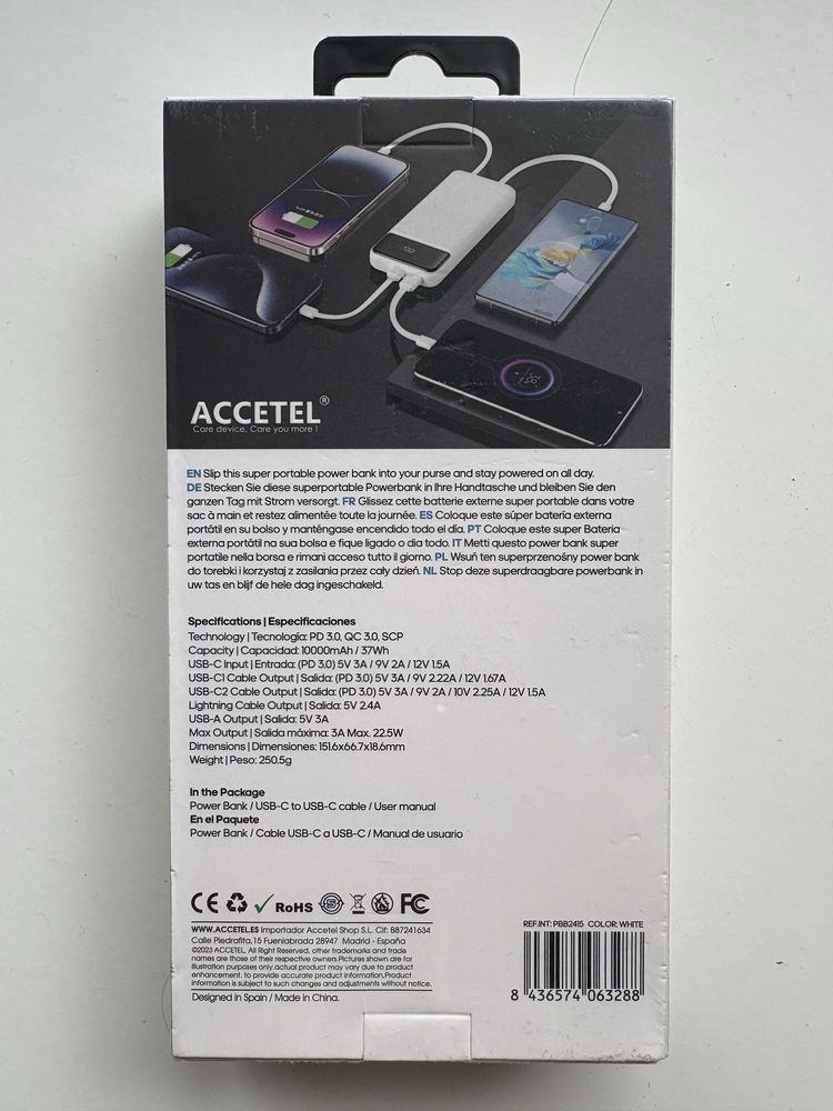 Power Bank Accetel 10000mAh