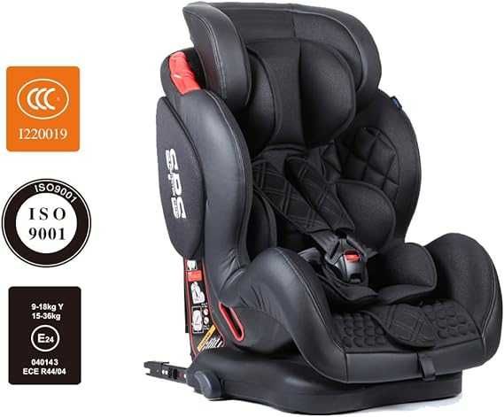 Star Ibaby BQ-06 fotelik samochodowy, grupa 1/2/3, Isofix, czarny