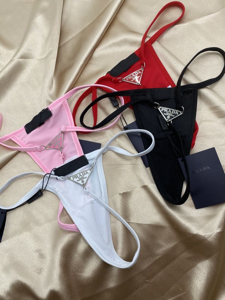 PRADA® Luksusowy strój kąpielowy ekskluzywne bikini markowe stringi