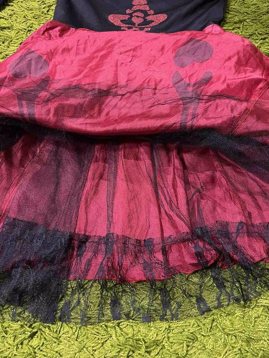 Платье скелет Катрина на Хеллоуин размер XS