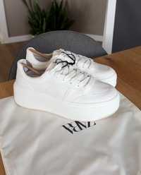Стильні кеди кросівки кроси на платформі білі Zara Зара