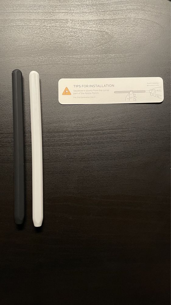 Силіконові чохли AhaStyle для Apple Pencil 2 комплект 2 шт.