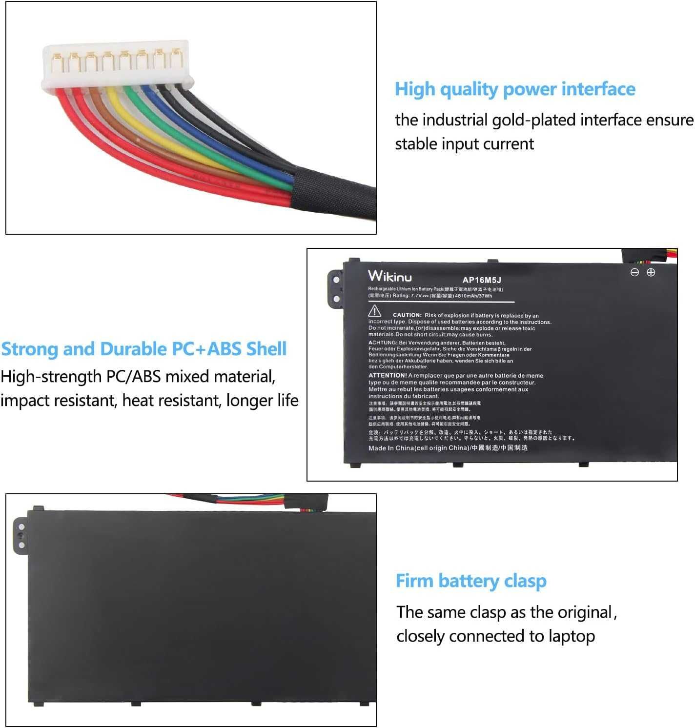 Wikinu AP16M5J Bateria do laptopa Acer Aspire