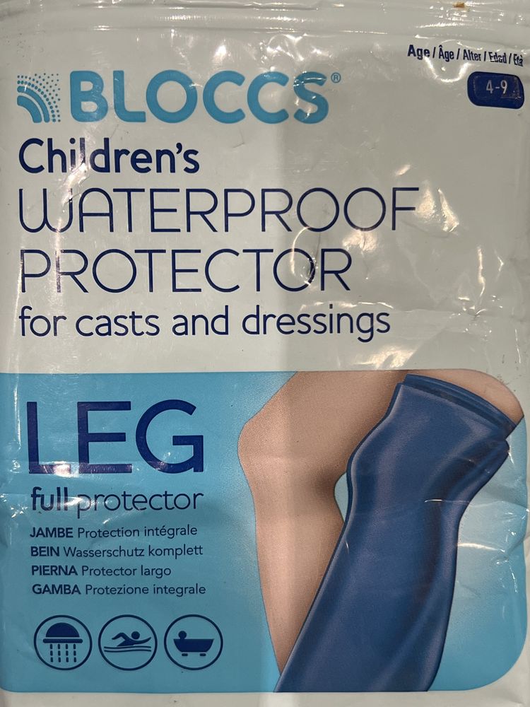 Protector perna completa impermeável para criança (4-9anos)