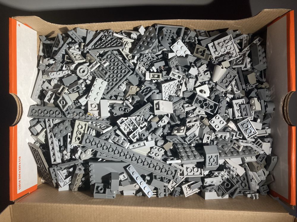 OKAZJA LEGO Szare 2kg Klocki