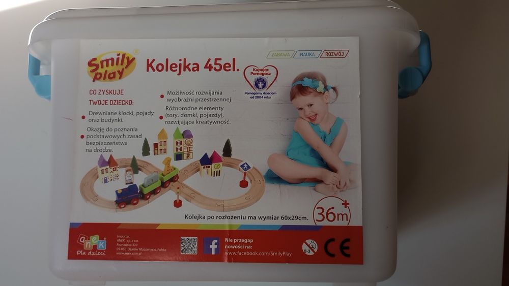 Kolejka drewniana Smily Play