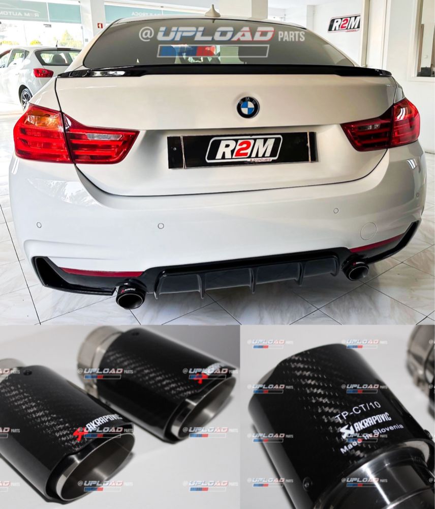 Ponteiras Akrapovic Individuais 63mm-90mm Inox e Carbono