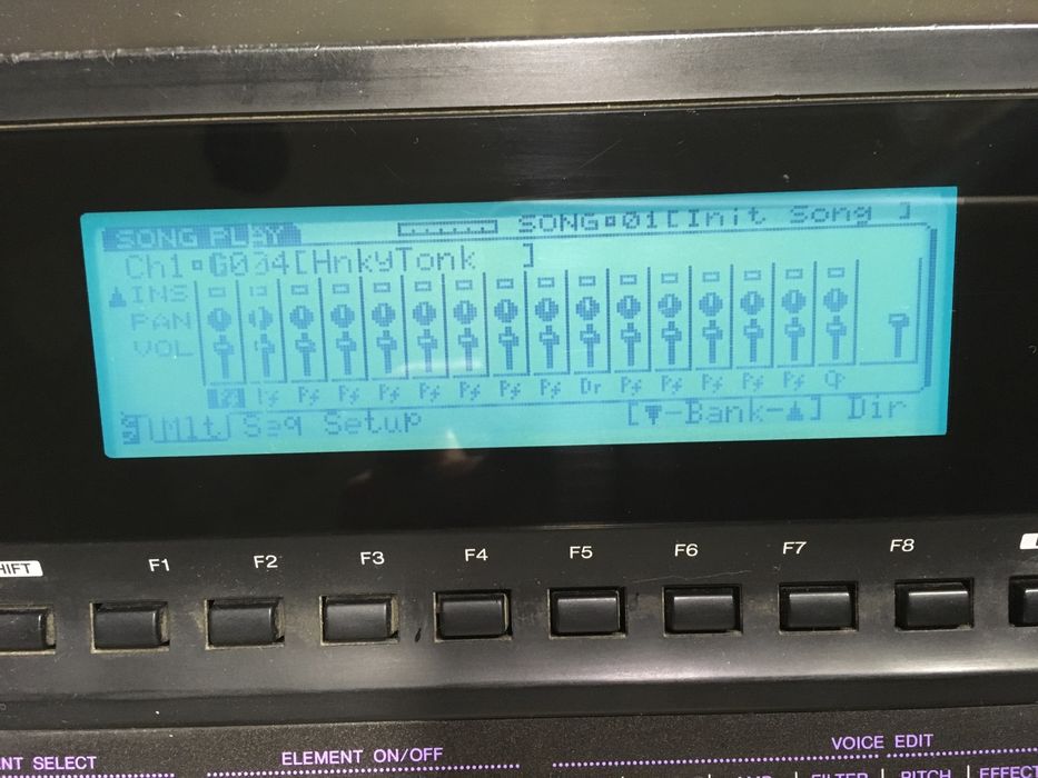 Подсветка EL дисплея синтезатора Yamaha, Korg голубой цвет,