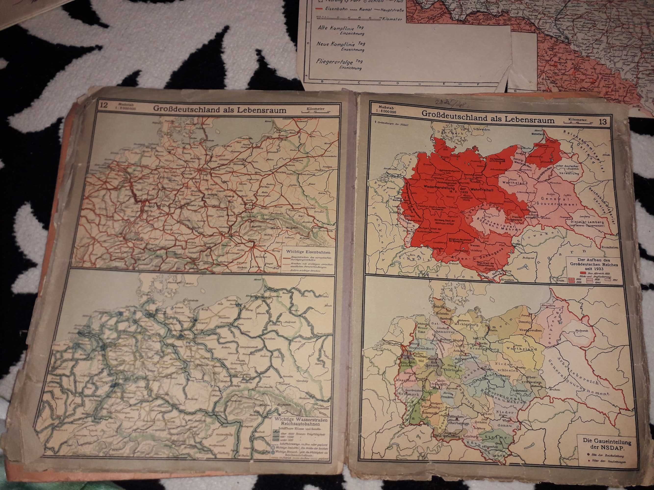 Atlas Niemiecki 1942 Skandynawia 1939 Mapa Polski