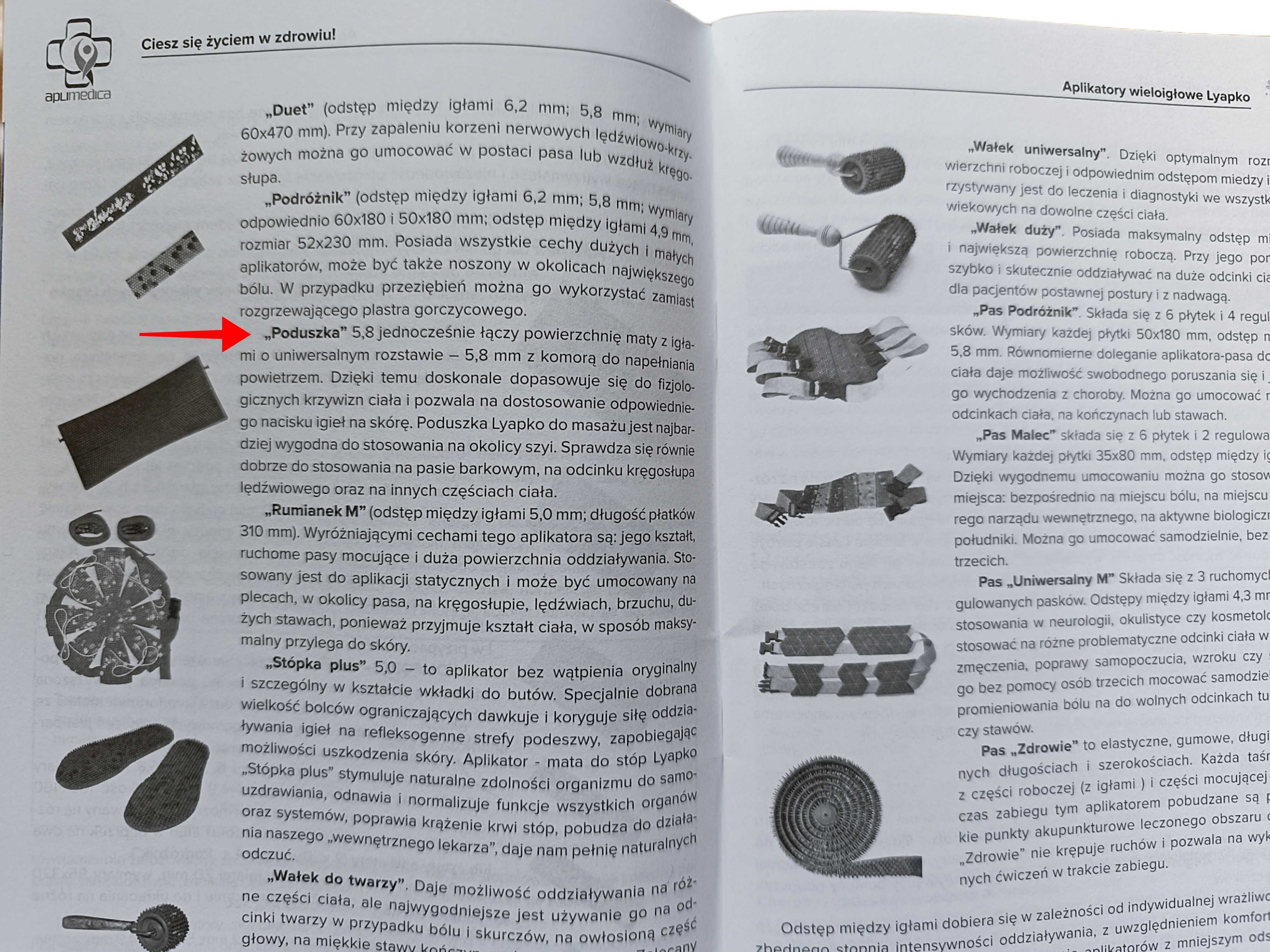 Lyapko Poduszka Wieloigłowa do Masażu 5,8 + breloczek