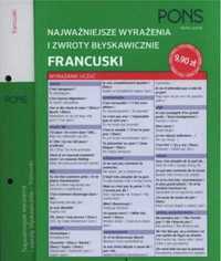 Najważniejsze wyrażenia i zwroty błysk. Francuski - praca zbiorowa