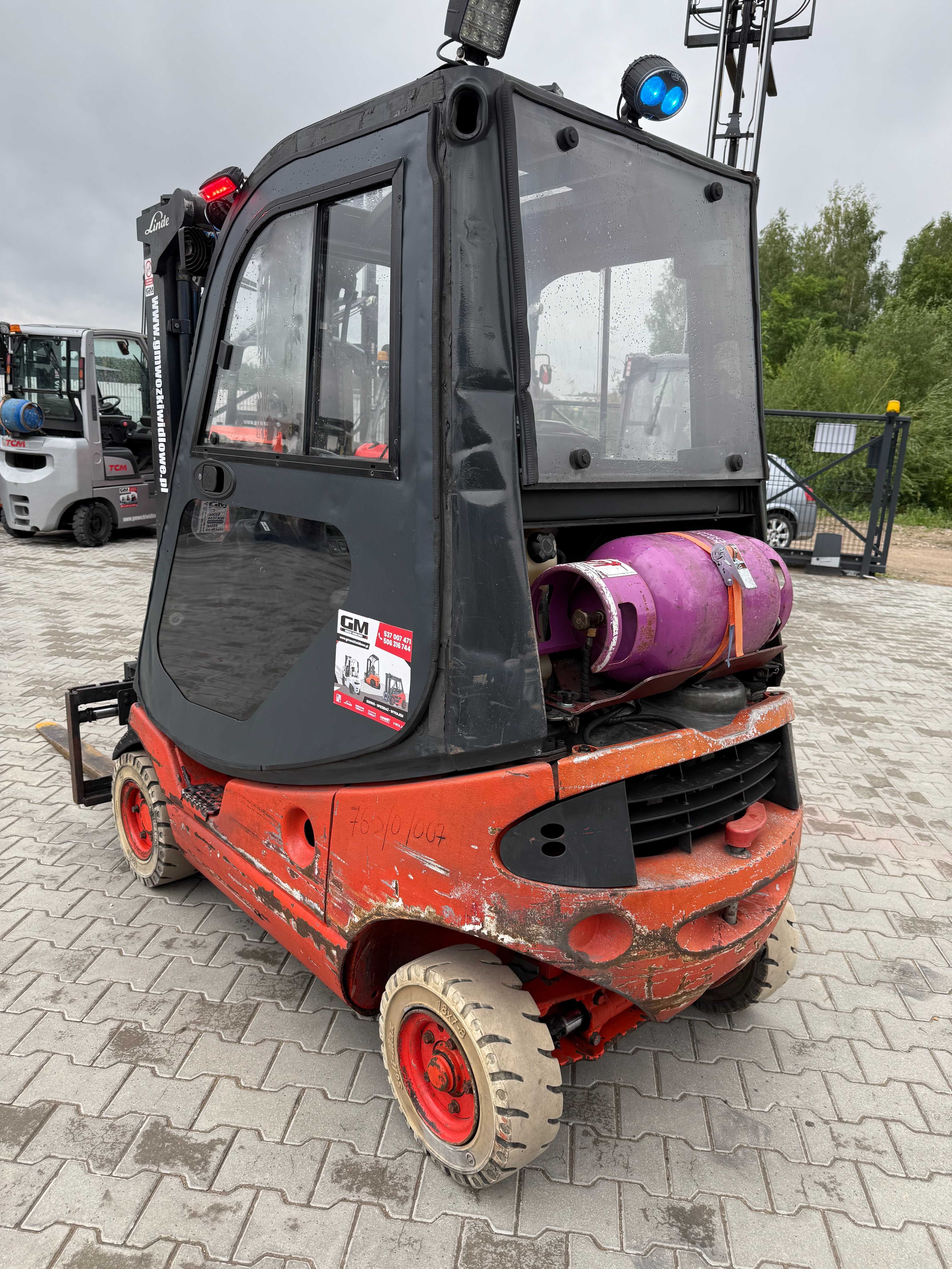 Wózek Widłowy Linde H12T 2003 Triplex 4,5m Kabina Ogrzewanie