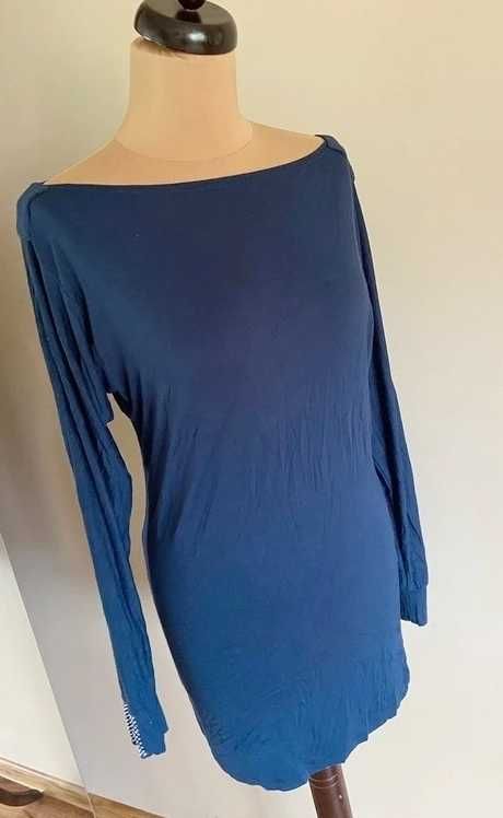 rozciete rekawy cyrkonie elegancka Berge tunika bluzka xl l 42 40