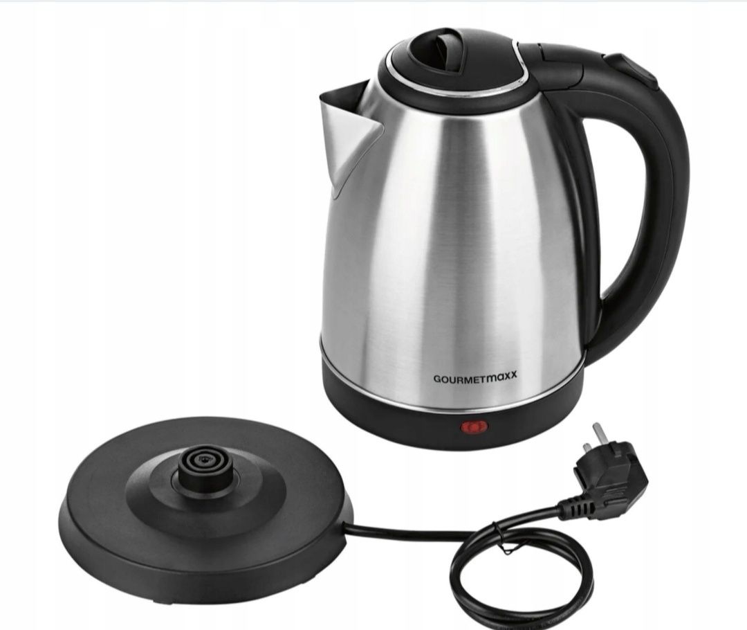 Czajnik elektryczny Gourmetmaxx 1500 W 1,8 l srebrny/szary