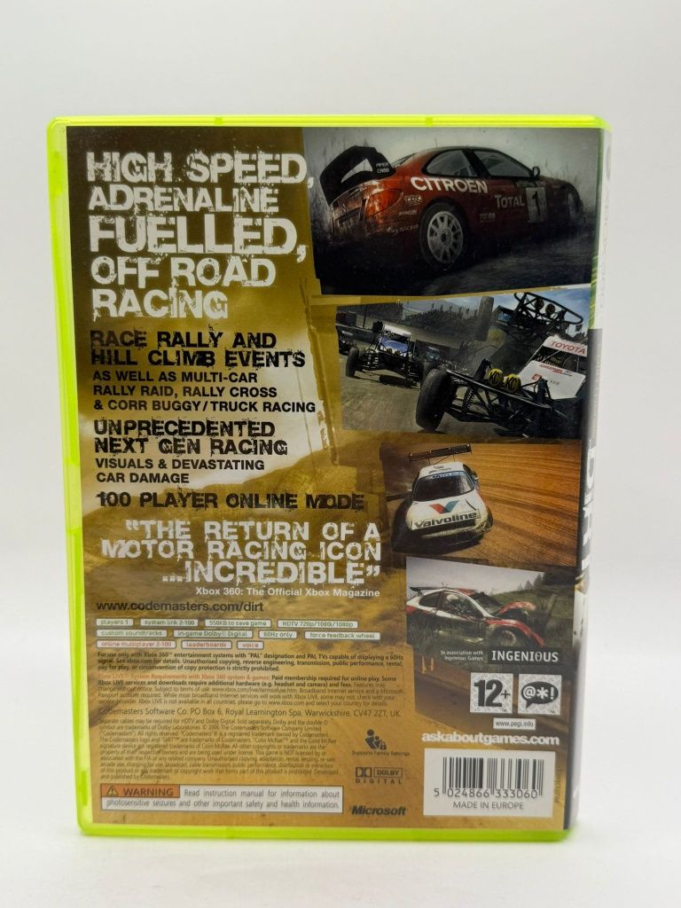 Colin Mcrae Dirt 3xA Xbox nr 0074