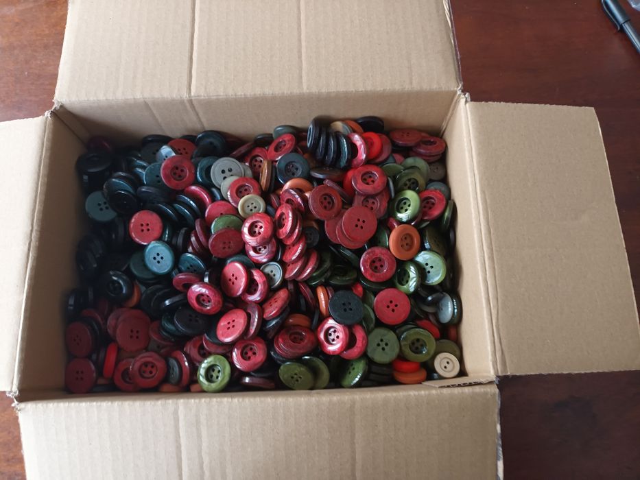 Botões de várias cores